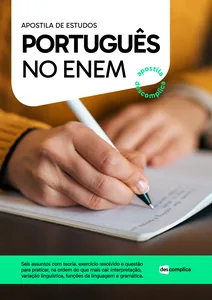 Capa da apostila de Português