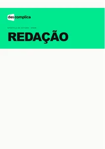 Capa da apostila de Redação